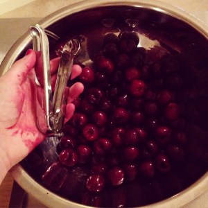 Cherry pitters are magical, but I learned the hard way that you still need to be extra thorough when removing the pits.